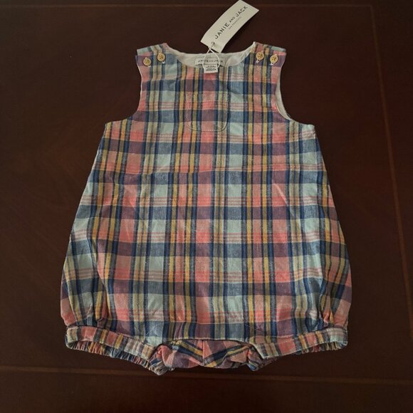 New Janie and Jack Infant Baby Boys Romper Jumper Size 3 to 6 months - Picture 1 of 12